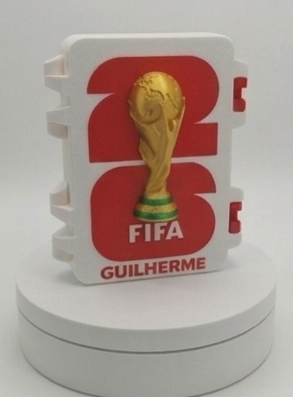 Caixinha Organizadora de Cromos Mundial 2026 - Personalizada com Nome