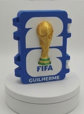 Caixinha Organizadora de Cromos Mundial 2026 - Personalizada com Nome