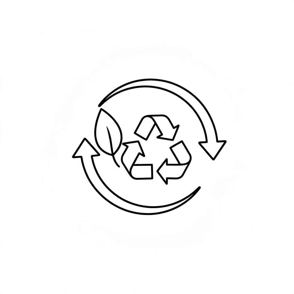 icon pequeno preto com fundo branco da SUSTENTABILIDADE